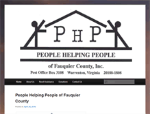 Tablet Screenshot of fauquierphp.com